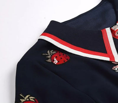 Vintage 40'er Navy Aftenkjole