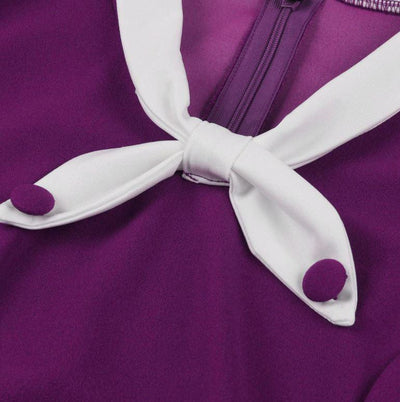 Vintage Efterår Lilla Kjole