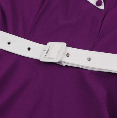 Vintage Efterår Lilla Kjole