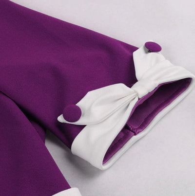 Vintage Efterår Lilla Kjole