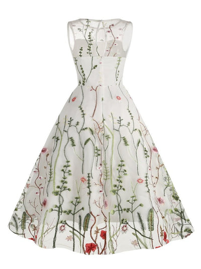 Vintage Bourgogne Broderikjole