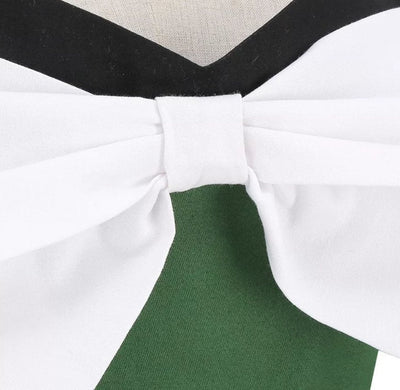 Vintage Grøn Ceremonikjole