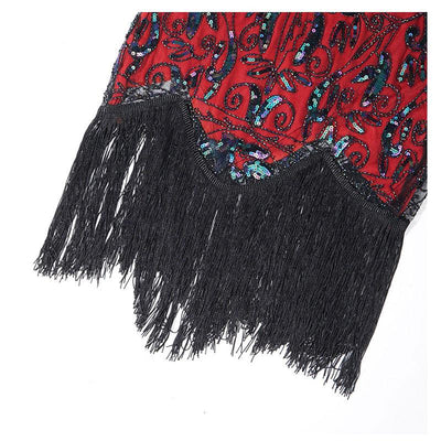 Vintage Rød Charleston Kjole