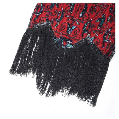 Vintage Rød Charleston Kjole