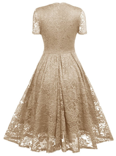Vintage Beige Pigekjole