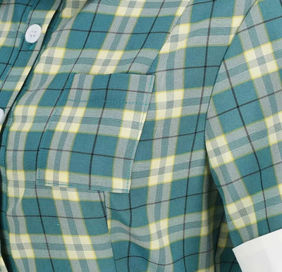 Vintage Green Scotland Kjole