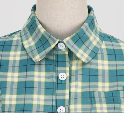 Vintage Green Scotland Kjole