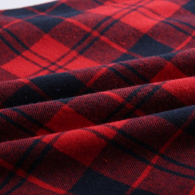 Vintage Off Shoulder Tartan Kjole