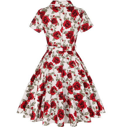 Vintage Plus Size 50'er Knapkjole