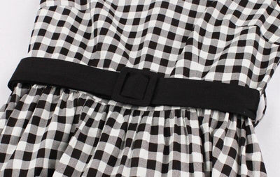 60'er Gingham Ternet Kjole