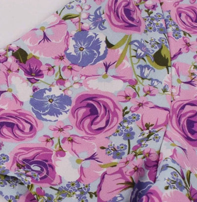 Vintage Plus Size High Waist Dress Lilla