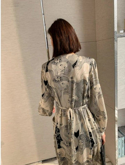 Vintage Grå Brudekjole