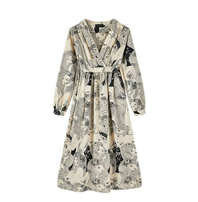 Vintage Grå Brudekjole