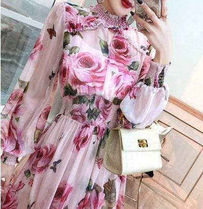 Vintage Pink Gæstekjole Til Bryllup