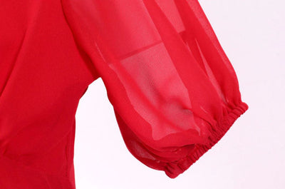 Vintage Lang 50'er Rød Kjole