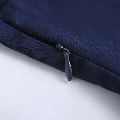 Vintage Langærmet Marineblå Kjole