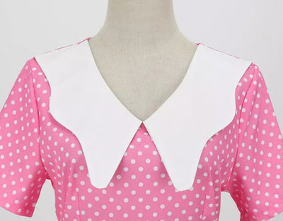 Vintage Lyserød Brudekjole