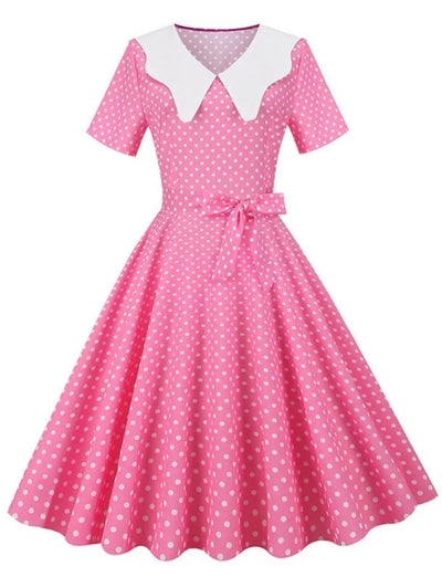 Vintage Lyserød Brudekjole