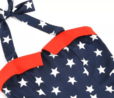 Vintage Pin Up Kjole Trykt Usa