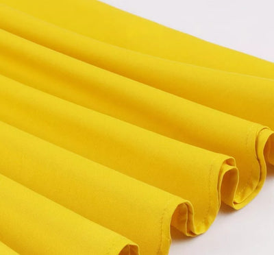 Vintage Pin Up Gul Kjole