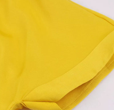 Vintage Pin Up Gul Kjole