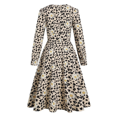 Vintage Pin Up Leopard Kjole