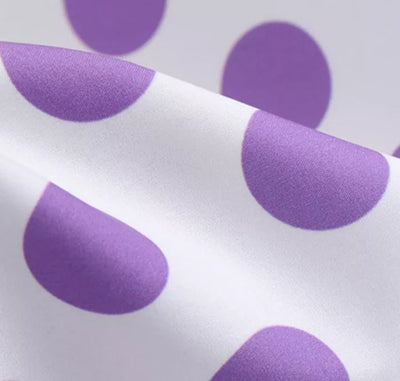 Vintage Pin Up Kjole Lilla Polka Dots