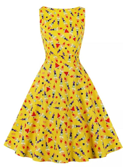 Vintage Kjole Sidelommer