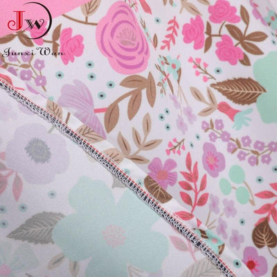 Vintage Prinsessekjole Lyserøde Blomster