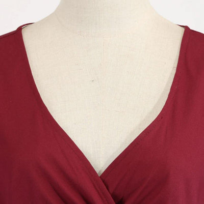 Vintage Rockabilly Kjole 50'er Carmine