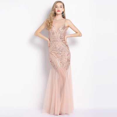 Vintage 20'er Lang Pink Kjole