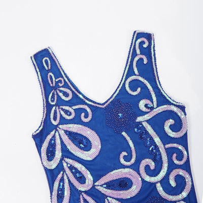 20'er Stil Kjole Blå