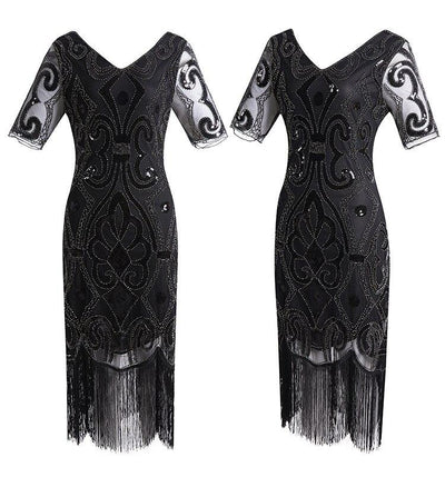 20'er Blonde Pailletkjole