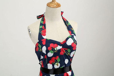 Vintage Kirsebær Kjole