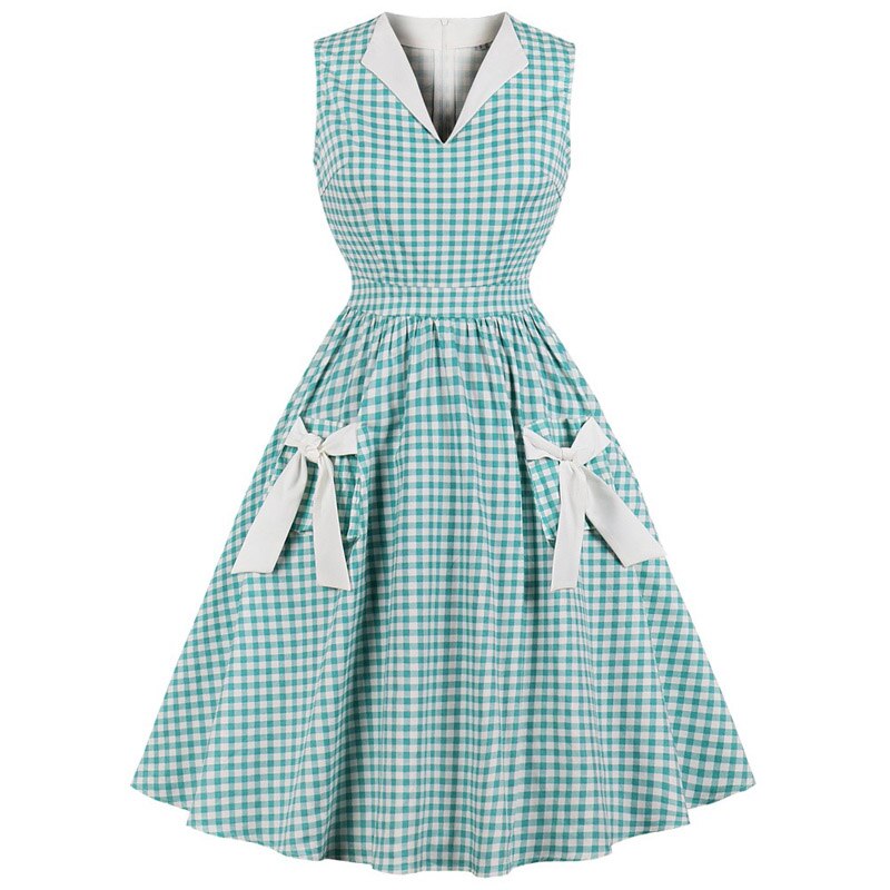 Rockabilly Gingham Kjole