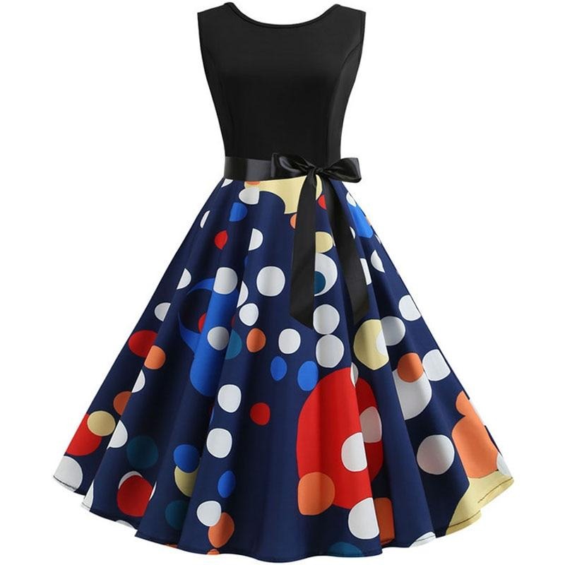 Polka Dot Rockabilly Kjole