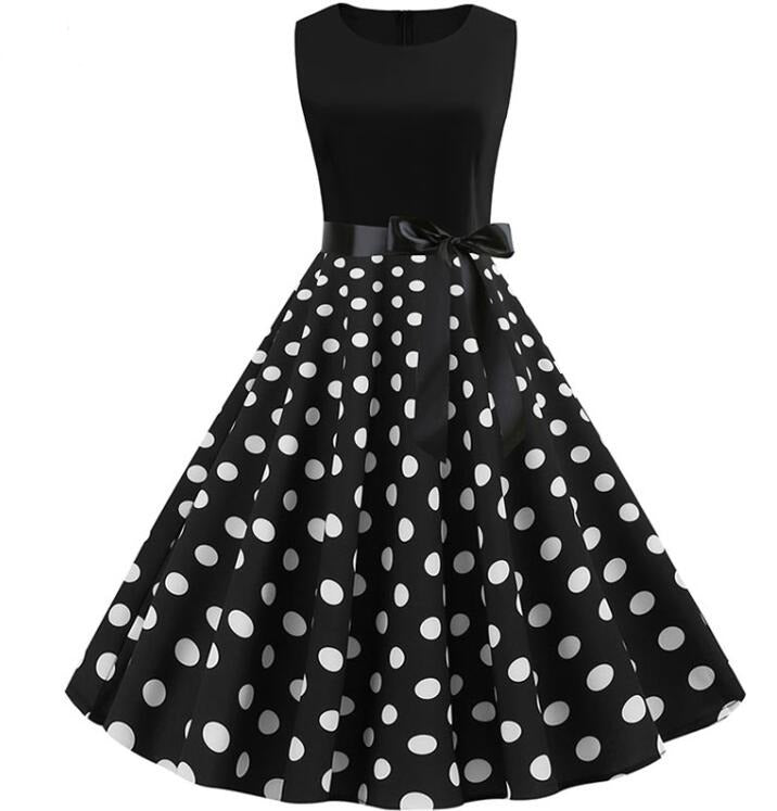 Polka Dot Rockabilly Kjole