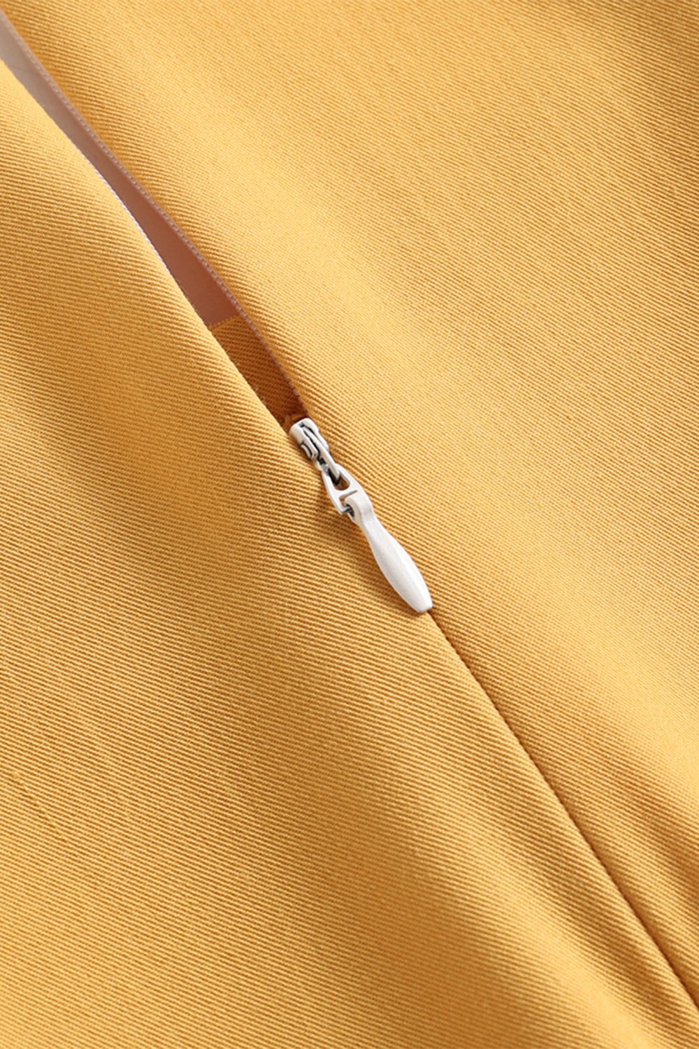 Vintage Gul Midikjole Fra 1950'erne