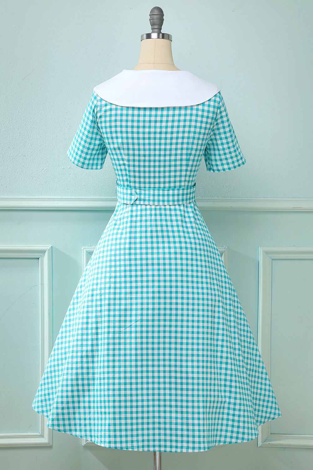 Vintage 50'er Plaid A-Line Kjole