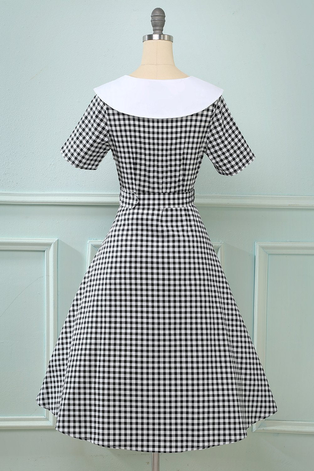 Vintage 50'er Plaid A-Line Kjole