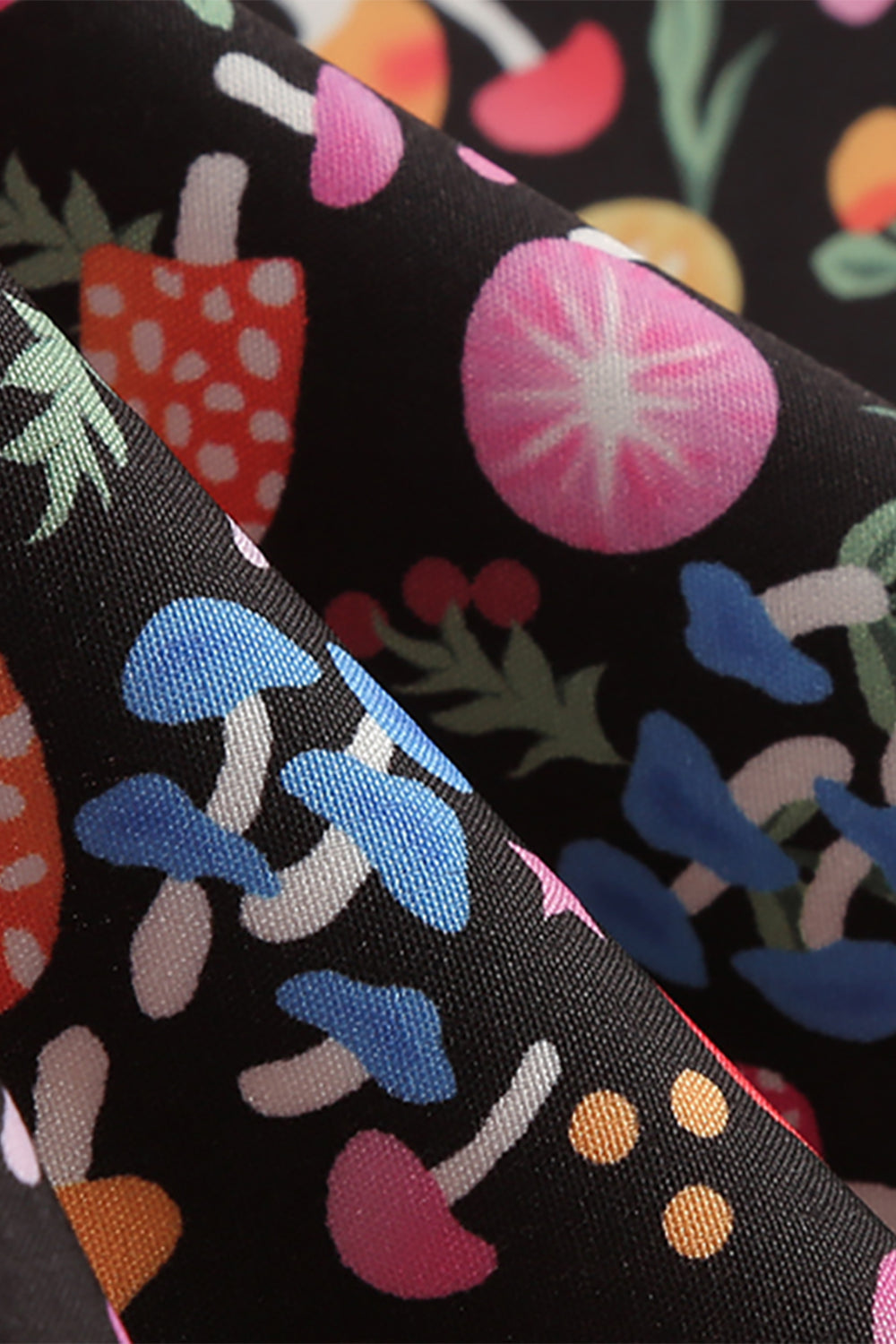 Vintage Kjole Med Grunge Print