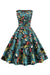 Vintage Kjole Med Grunge Print