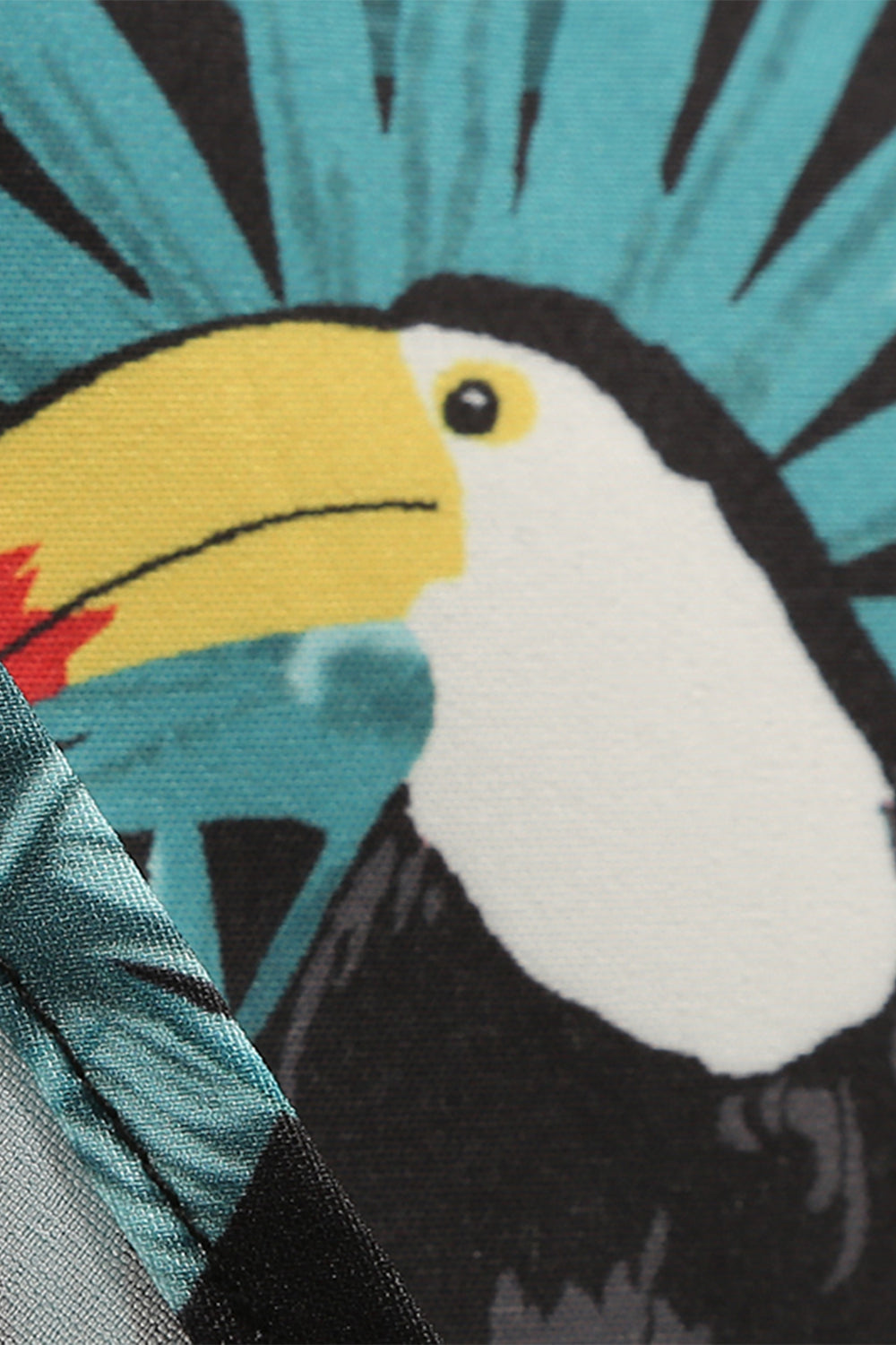 Vintage Kjole Med Grunge Print