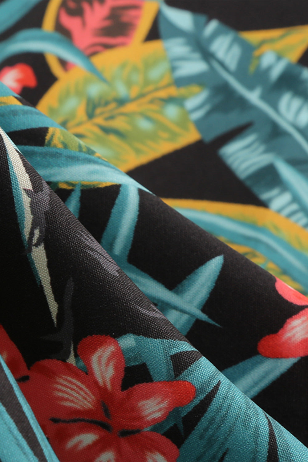 Vintage Kjole Med Grunge Print