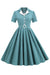 Vintage 1950'er Plaid Bælte Kjole
