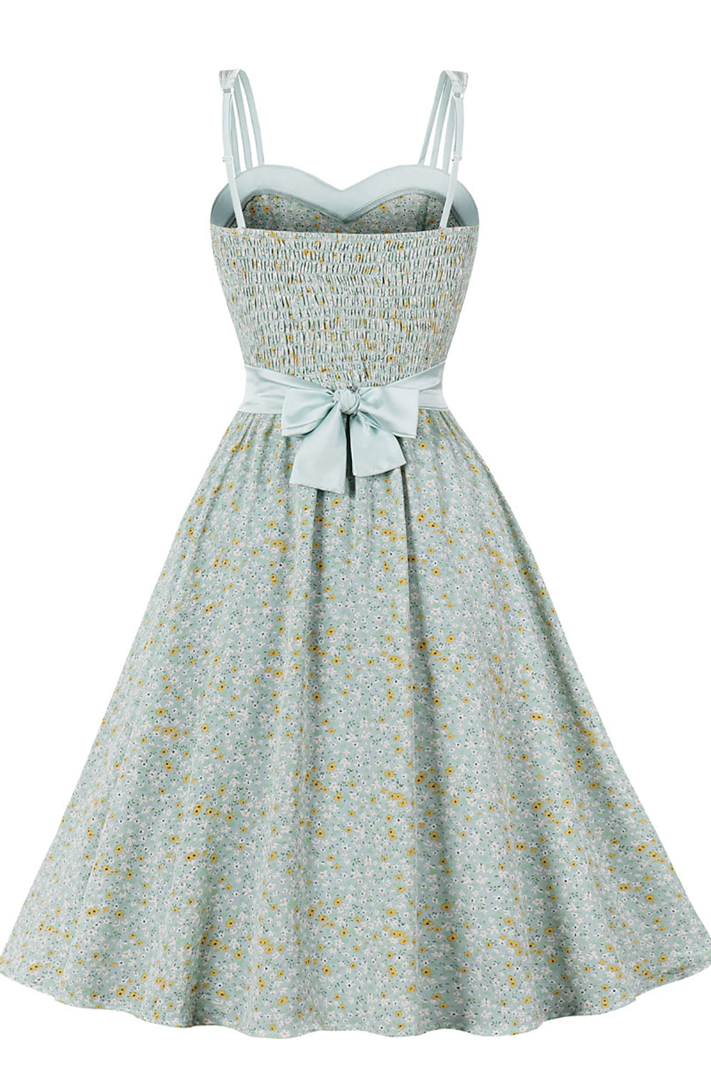 Ærmeløs Kjole Med Vintage Blomsterprint