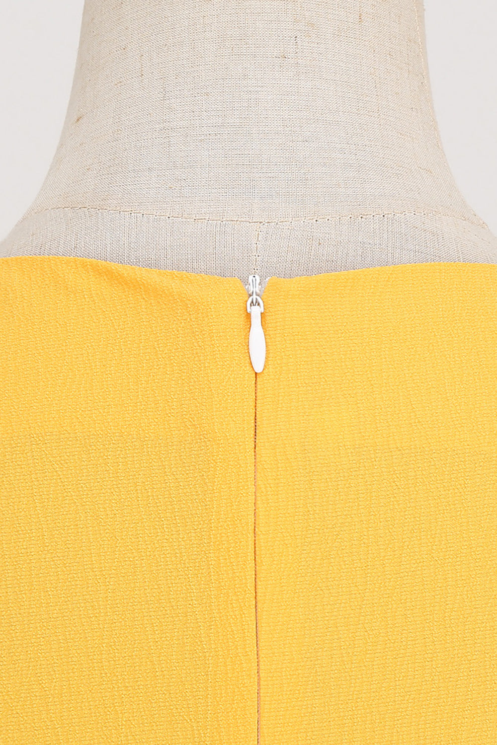 Gul 50'er Kjole I Retrostil Med Nøglehul
