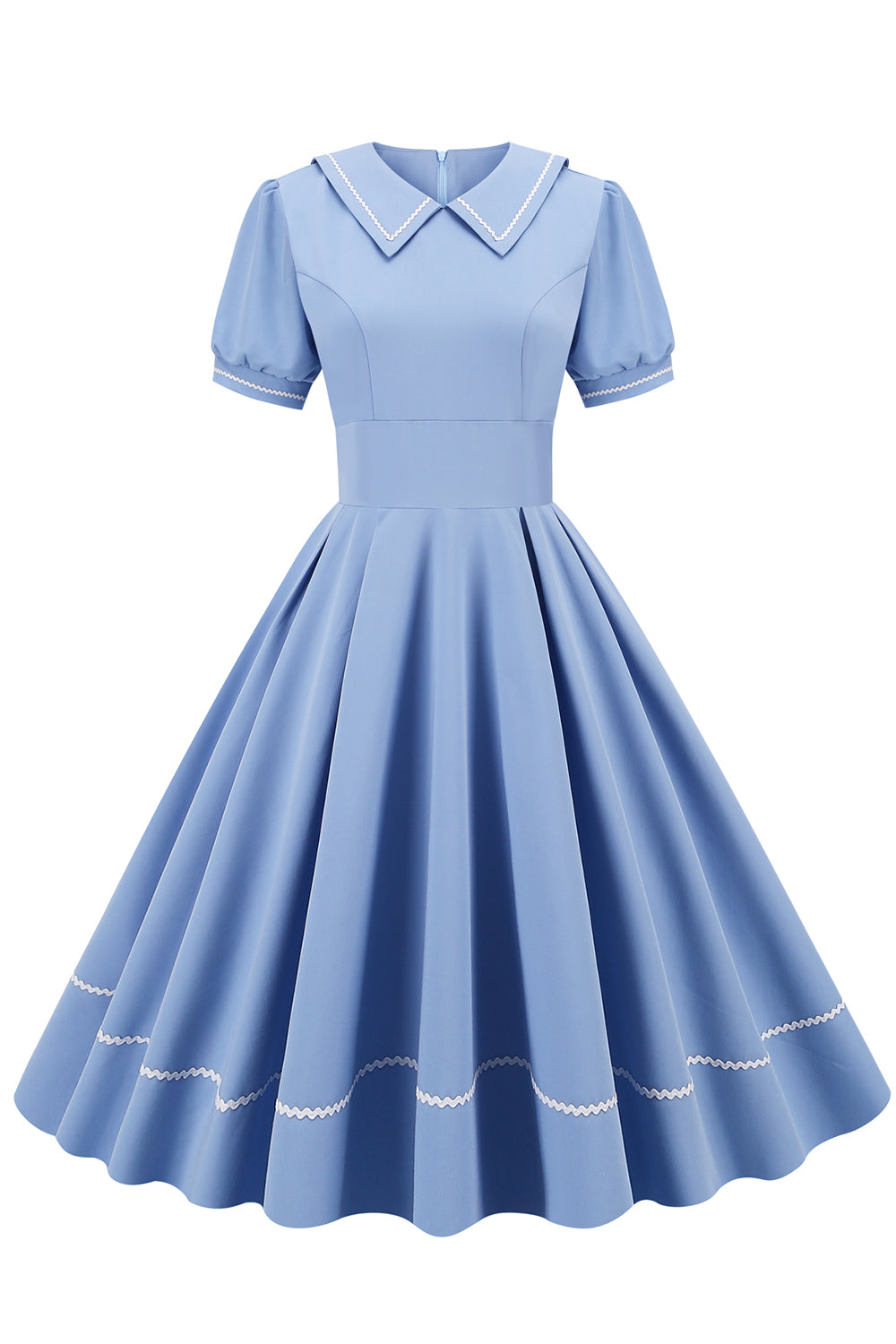 Kortærmet Kjole I Vintagestil