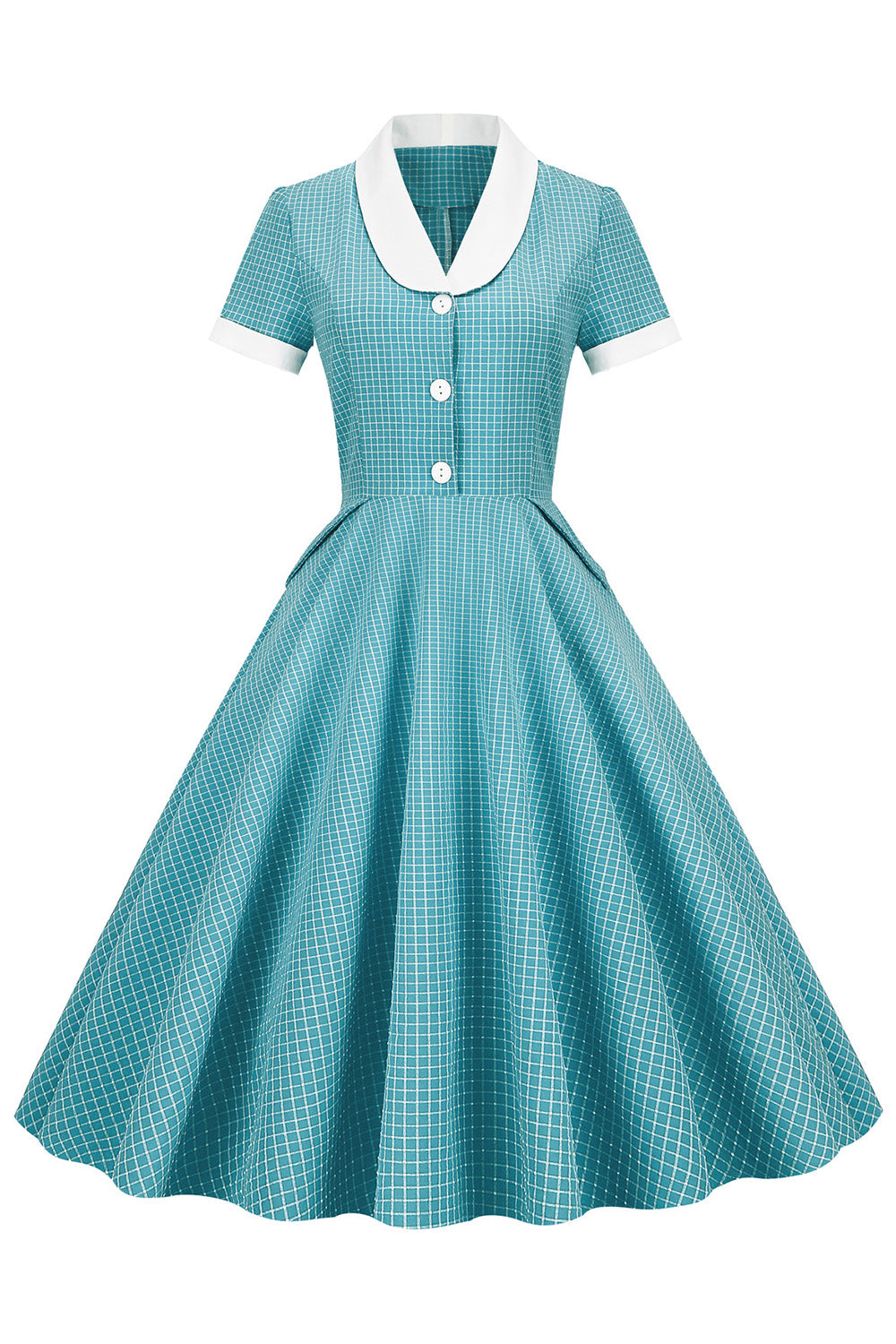 Vintage Ternet Sjalkrave Kjole