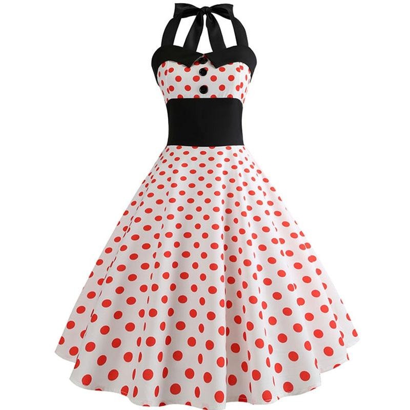 Stropløs Vintage Kjole